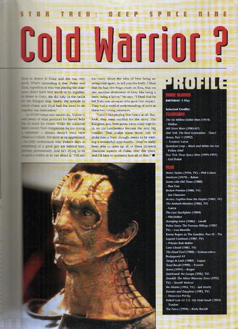 Revista/Magazine: STAR TREK, Deep Space Nine: THE OFFICIAL POSTER MAGAZINE: Numero 12