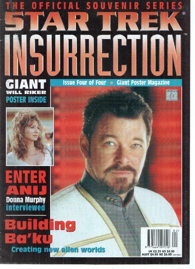 Revista/Magazine: STAR TREK, Insurrection: THE OFFICIAL SOUVENIR SERIES: Numero 04 de 04