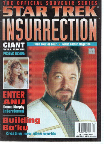 Revista/Magazine: STAR TREK, Insurrection: THE OFFICIAL SOUVENIR SERIES: Numero 04 de 04