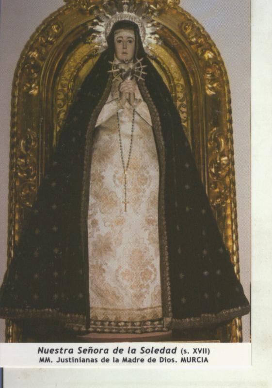 Postal 011730: Virgen Ntra Sra de la Soledad, justinianas de la madre de dios de Murcia