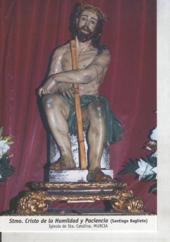Postal 011732: Stmo Cristo de la Humildad y Paciencia, iglesia sta catalina de Murcia
