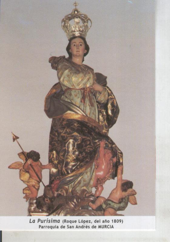 Postal 011737: Virgen Ntra Sra La Purisima, parroquia de San Andres de Murcia