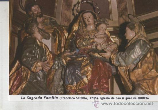 Postal 011748: La Sagrada Familia (salzillo), iglesia de san miguel de Murcia