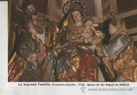 Postal 011748: La Sagrada Familia (salzillo), iglesia de san miguel de Murcia