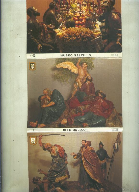 Museo Salzillo en Murcia, juego de postales en carpeta acordeon