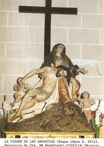 Postal 027202 : La Virgen de las Angustias (Roque Lopez S. XVIII. Parroquia de S. Ma; Magdalena) Cehegin (Murcia)