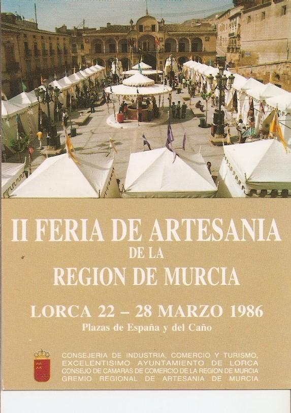 Postal 024263 : II feria de artesania de la region de Murcia. Plaza de España y del Caño. Lorca