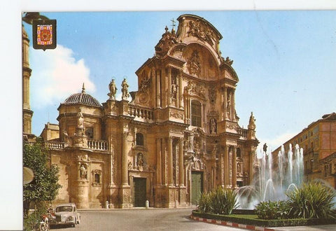 Postal 024867 : Fachada Catedral. Murcia
