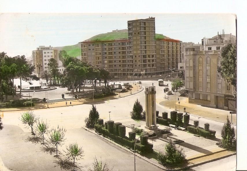 Postal 026025 : Cruz de los Caidos. Plaza de España. Cartagena (Murcia)