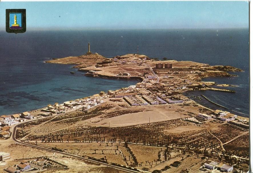Postal 016786: CABO DE PALOS Murcia - Vista aerea de Cabo de Palos