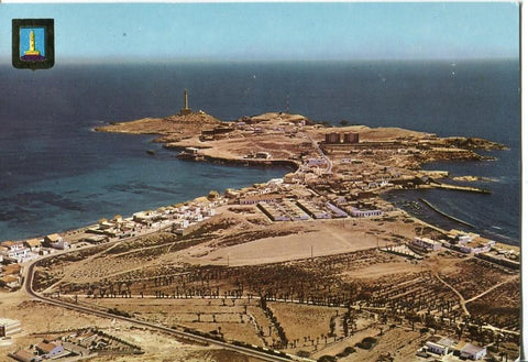 Postal 016786: CABO DE PALOS Murcia - Vista aerea de Cabo de Palos