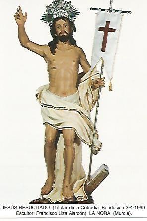 Postal 53768: JESUS RESUCITADO. La Ñora Murcia
