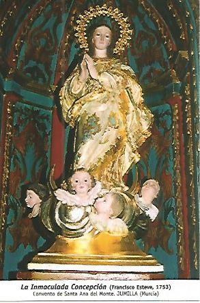 POSTAL 54032: Immaculada de Francisco Esteve. 1753. Jumilla Murcia