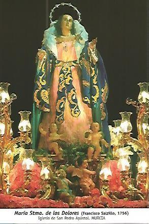 POSTAL 54052: Maria Santisima de los Dolores. Murcia