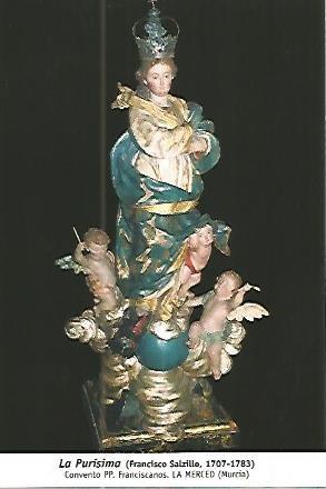 POSTAL 54064: La Purisima de Salzillo. 1746. Murcia