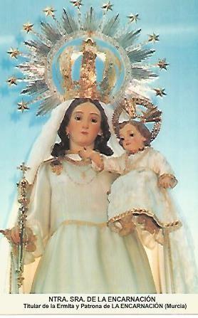 POSTAL 54553: Virgen de la Encarnacion. La Encarnacion Murcia