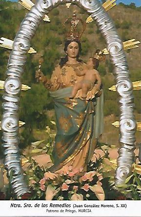 POSTAL 54677: Virgen de los Remedios. Priego Murcia
