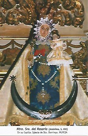 POSTAL 54678: Nuestra Señora del Rosario (siglo XVI). Murcia