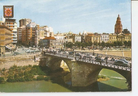 Postal 049530 : Murcia. Puente viejo Plaza Martinez Tornel Via Jose Antonio