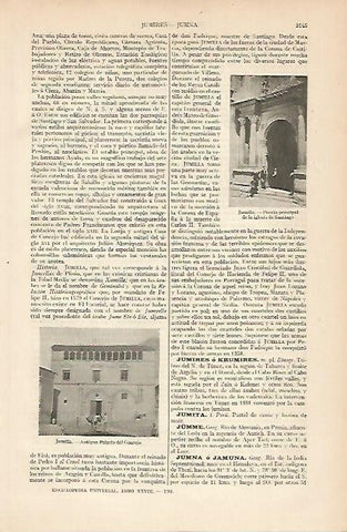 LAMINA ESPASA 6310: Palacio del Concejo e Iglesia de Santiago de Jumilla Murcia