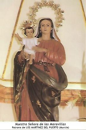 POSTAL 53970: Nuestra Señora de las Maravillas. Los Martinez del Puerto Murcia