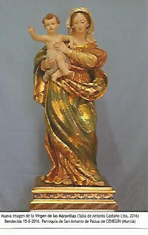 POSTAL 18512: Virgen de las Maravillas. Cehegin Murcia
