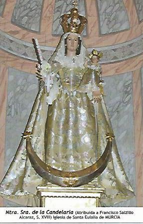POSTAL 18517: Nuestra Señora de la Candelaria. Murcia