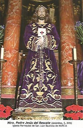 POSTAL 18521: Jesus del Rescate. Murcia