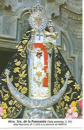 POSTAL 18527: Nuestra Señora de la Fuensanta. Murcia
