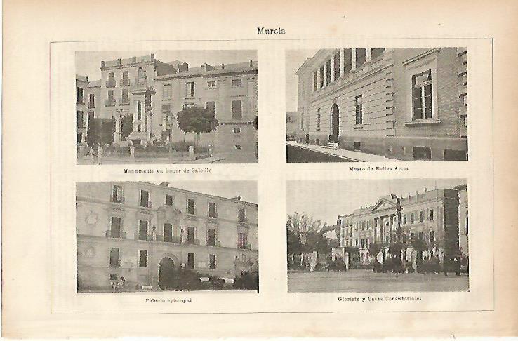 LAMINA ESPASA 11536: Vistas de Murcia