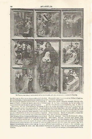 LAMINA ESPASA 30207: La Virgen y san Juan por Juan de Holanda