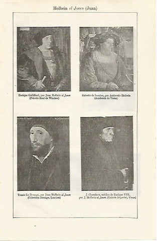 LAMINA ESPASA 30210: Obras de Holbein el Joven