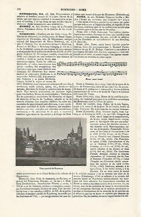 LAMINA ESPASA 30212: Vista parcial de Homburg Alemania