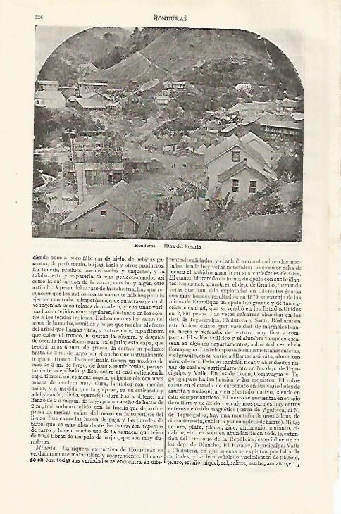 LAMINA ESPASA 30215: Mina del Rosario Honduras