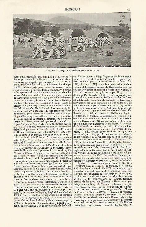 LAMINA ESPASA 30220: Artilleria del Ejercito de Honduras