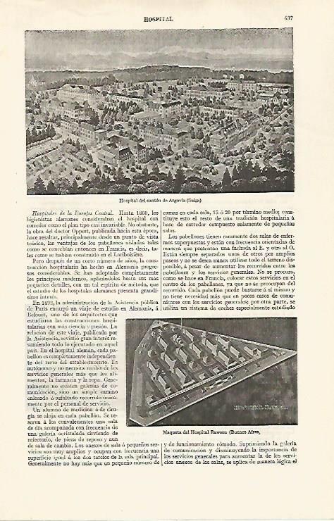LAMINA ESPASA 30247: Hospital del canton de Argovia Suiza