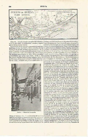 LAMINA ESPASA 30265: Plano del Puerto de Huelva