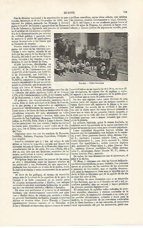 LAMINA ESPASA 30299: Niños de Hurdes