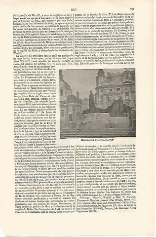 LAMINA ESPASA 30301: Monumento a Juan Hus en Praga