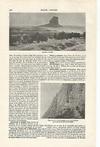 LAMINA ESPASA 30315: El peñon de Ifach Alicante