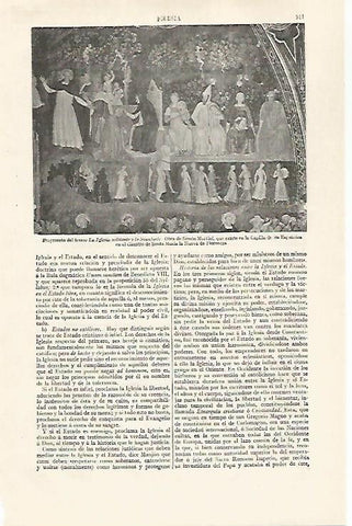 LAMINA ESPASA 30316: Fresco La Iglesia militante y la triunfante en Florencia