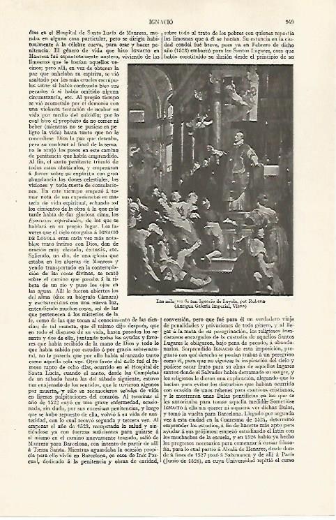LAMINA ESPASA 30319: Los milagros de San Ignacio de Loyola por Rubens