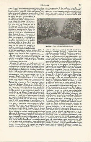 LAMINA ESPASA 30324: Paseo Mosen Jacint Verdaguer en Igualada Barcelona