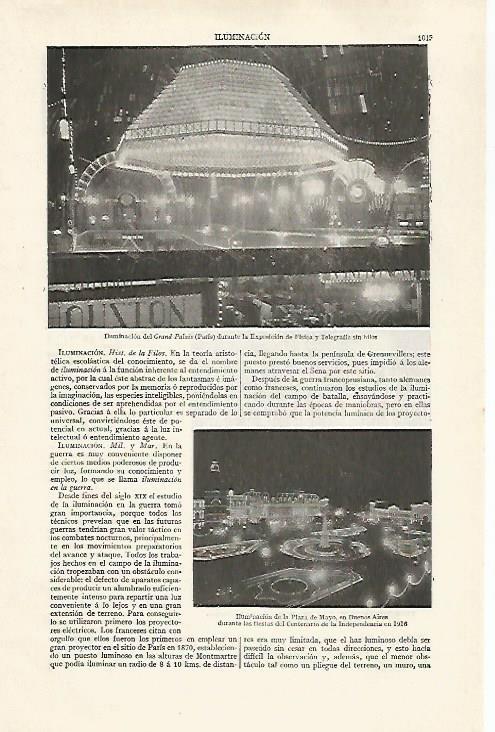LAMINA ESPASA 30327: Iluminacion del Grand Palais en Paris