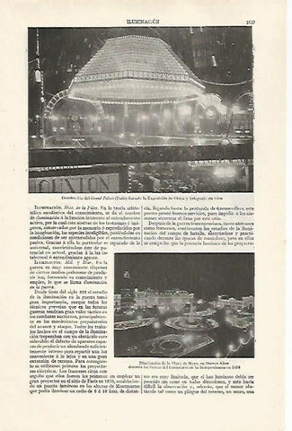 LAMINA ESPASA 30327: Iluminacion del Grand Palais en Paris
