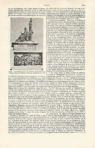 LAMINA ESPASA 30355: Monumento de Toda la India a la Reina Victoria en Calcuta