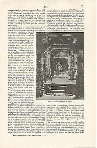 LAMINA ESPASA 30356: Templo de Dilwara India