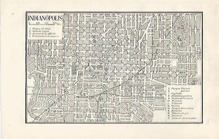 LAMINA ESPASA 30358: Plano de Indianopolis Estados Unidos