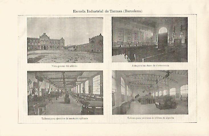 LAMINA ESPASA 30364: Escuela Industrial de Terrassa Barcelona