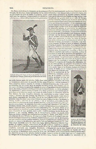 LAMINA ESPASA 30368: Soldado del batallon ligero de Barbastro